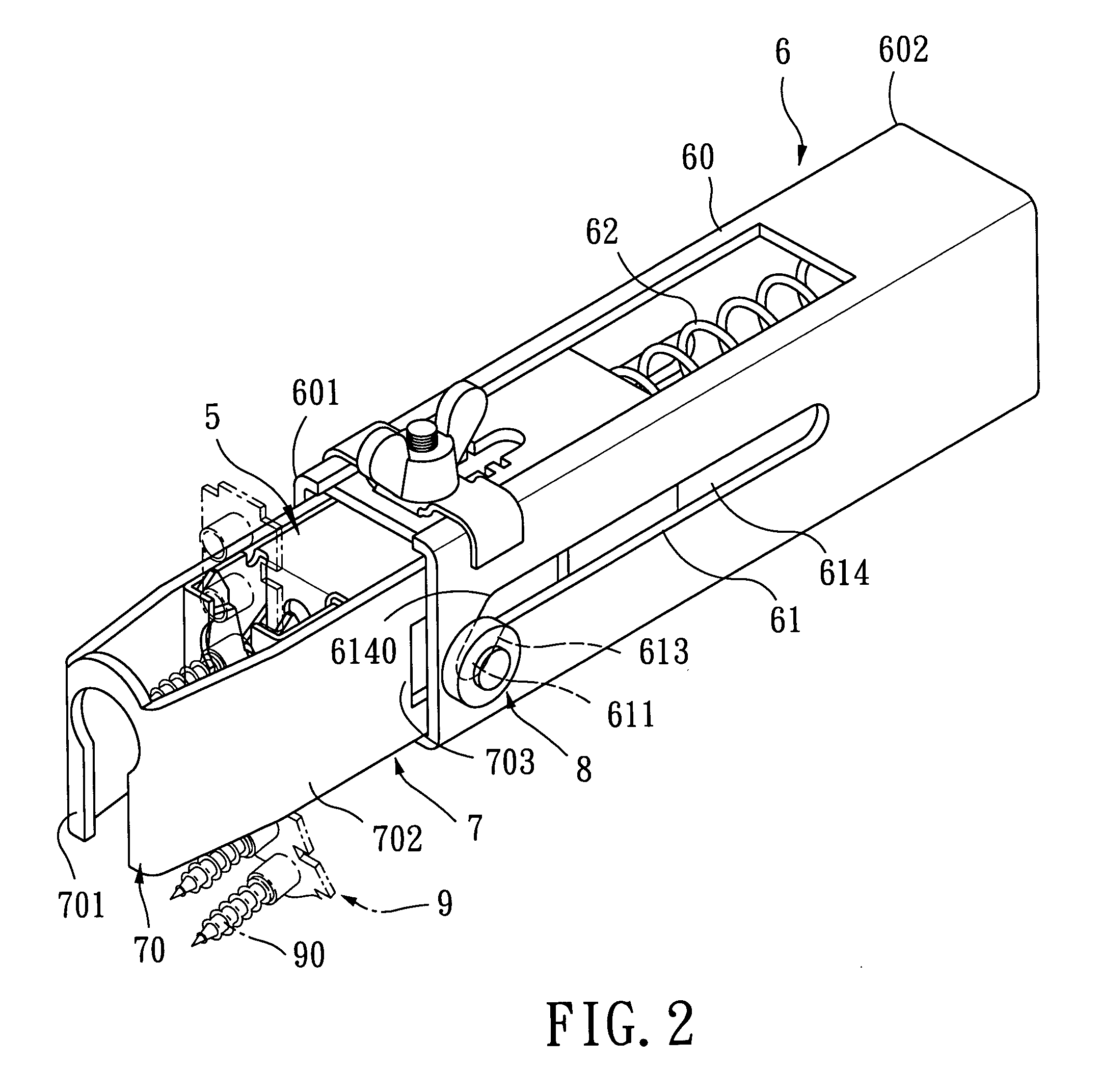 Screw-belt advancing mechanism for a screw driving gun