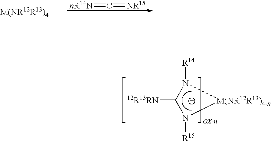 Zirconium, hafnium, titanium, and silicon precursors for ald/cvd