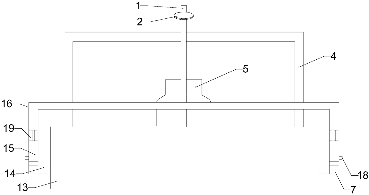 Roof waterproof roll baking device