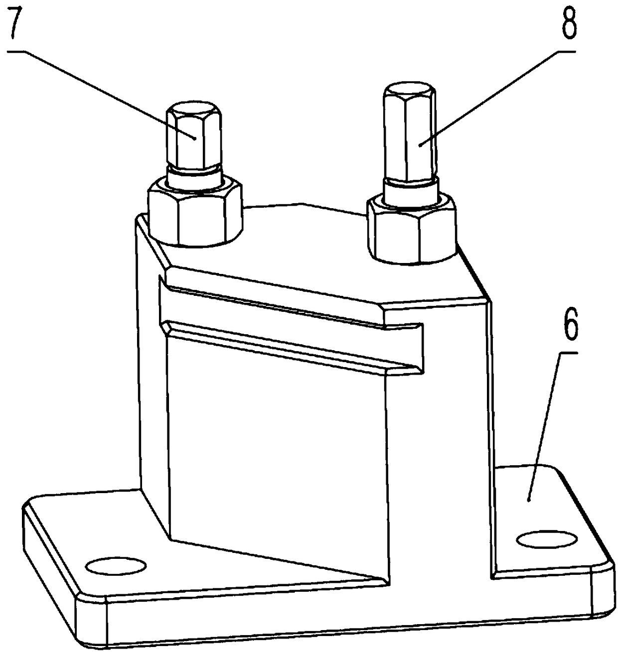 Positioning clamp used for titanium alloy ring-shaped casting and clamping method