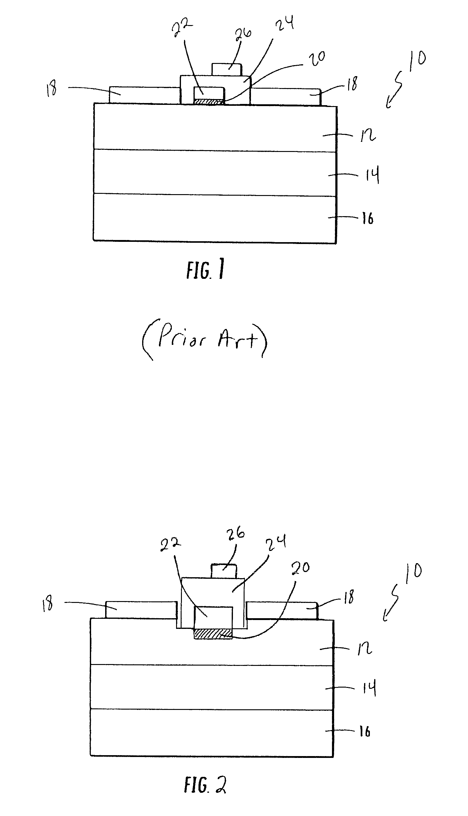 Fabrication technique for high frequency, high power group III nitride electronic devices