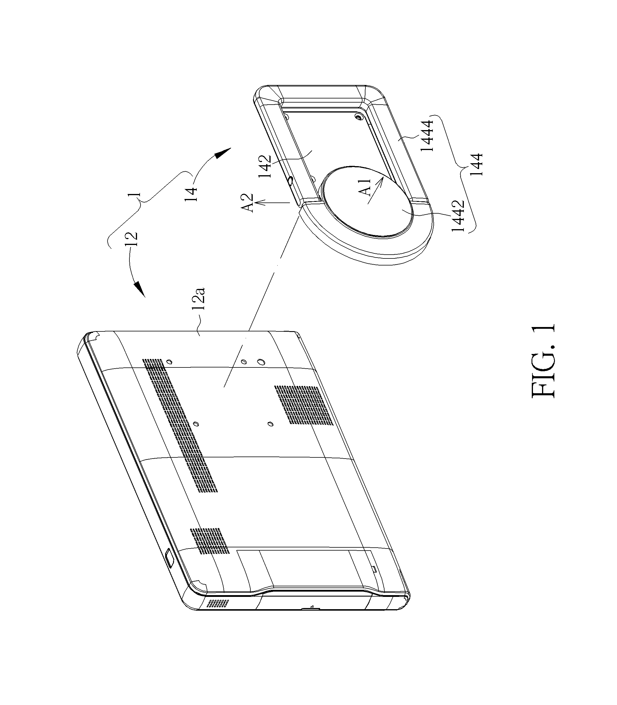 Display with a supporting mechanism