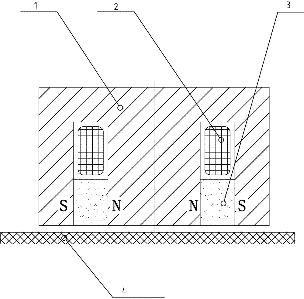 Electric permanent magnetic chuck for conveyer belt