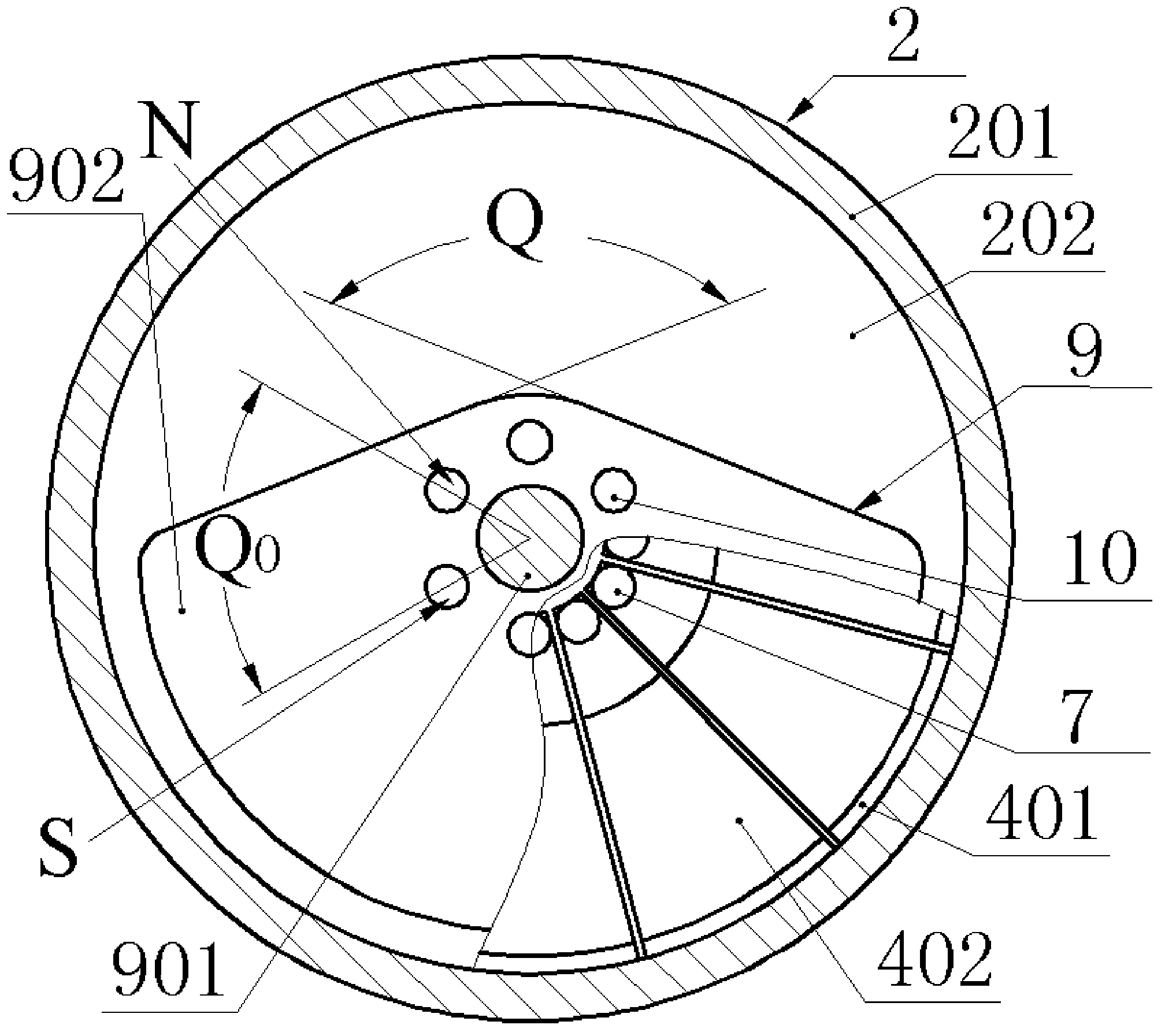 Wheel-type piezoelectric beam generator based on clamping limit