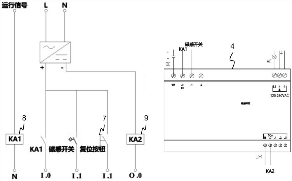 Central transmission type mud scraper output shaft rotation monitoring device and monitoring method thereof