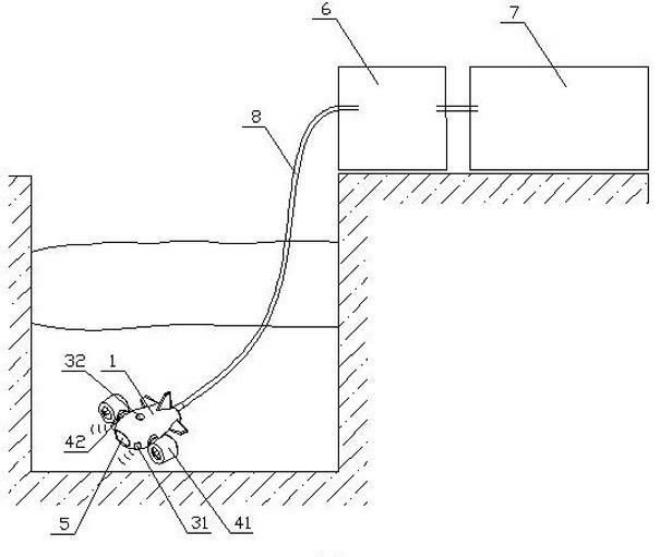 Intelligent sewage sucking system