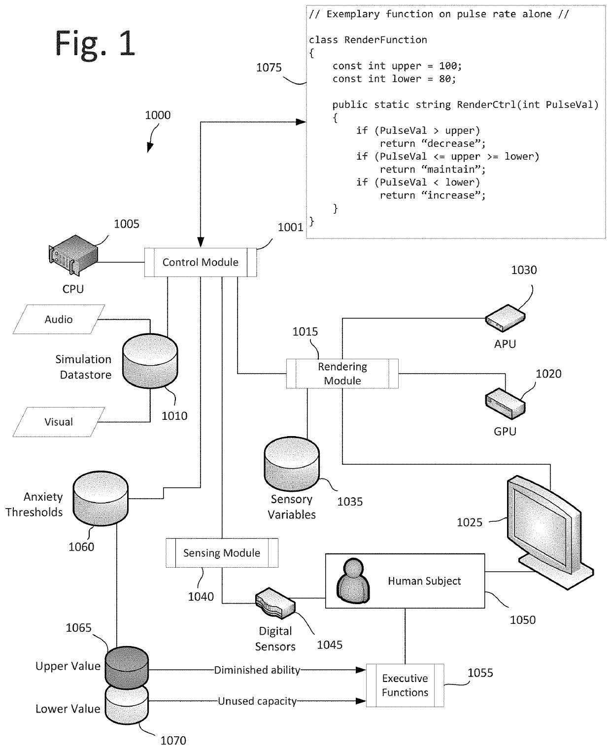 Sensor-based complexity modulation for therapeutic computer-simulations