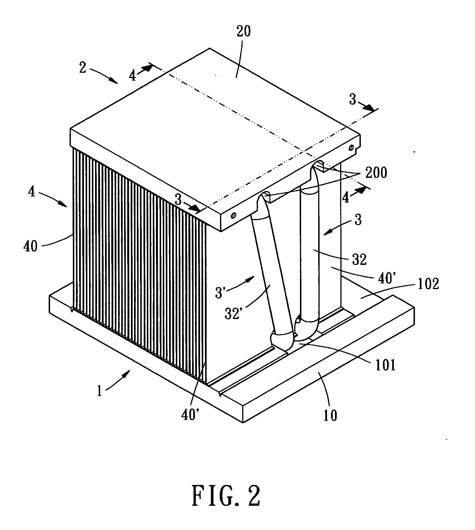 Heat dissipating device with uniform heat points