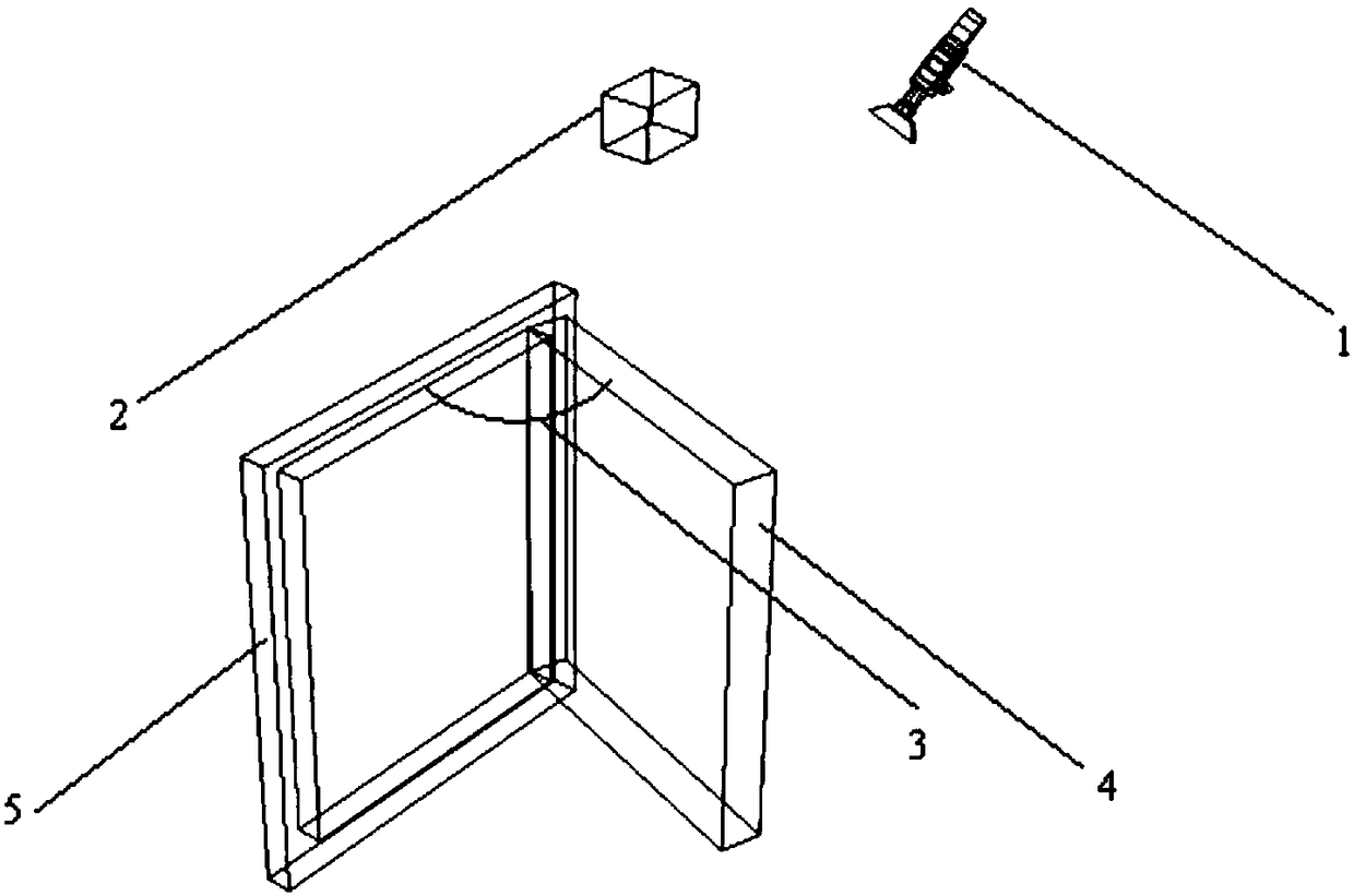 Automatic detecting system for opening amount of civil air defense door and method thereof