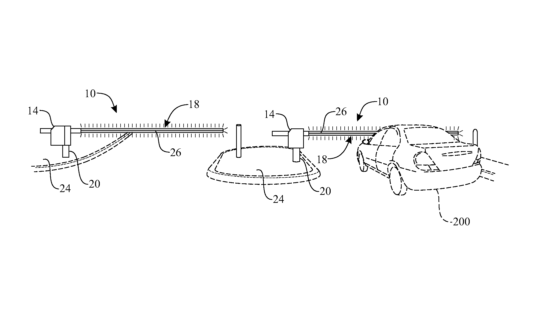 Vehicle barrier system with illuminating gate arm and method