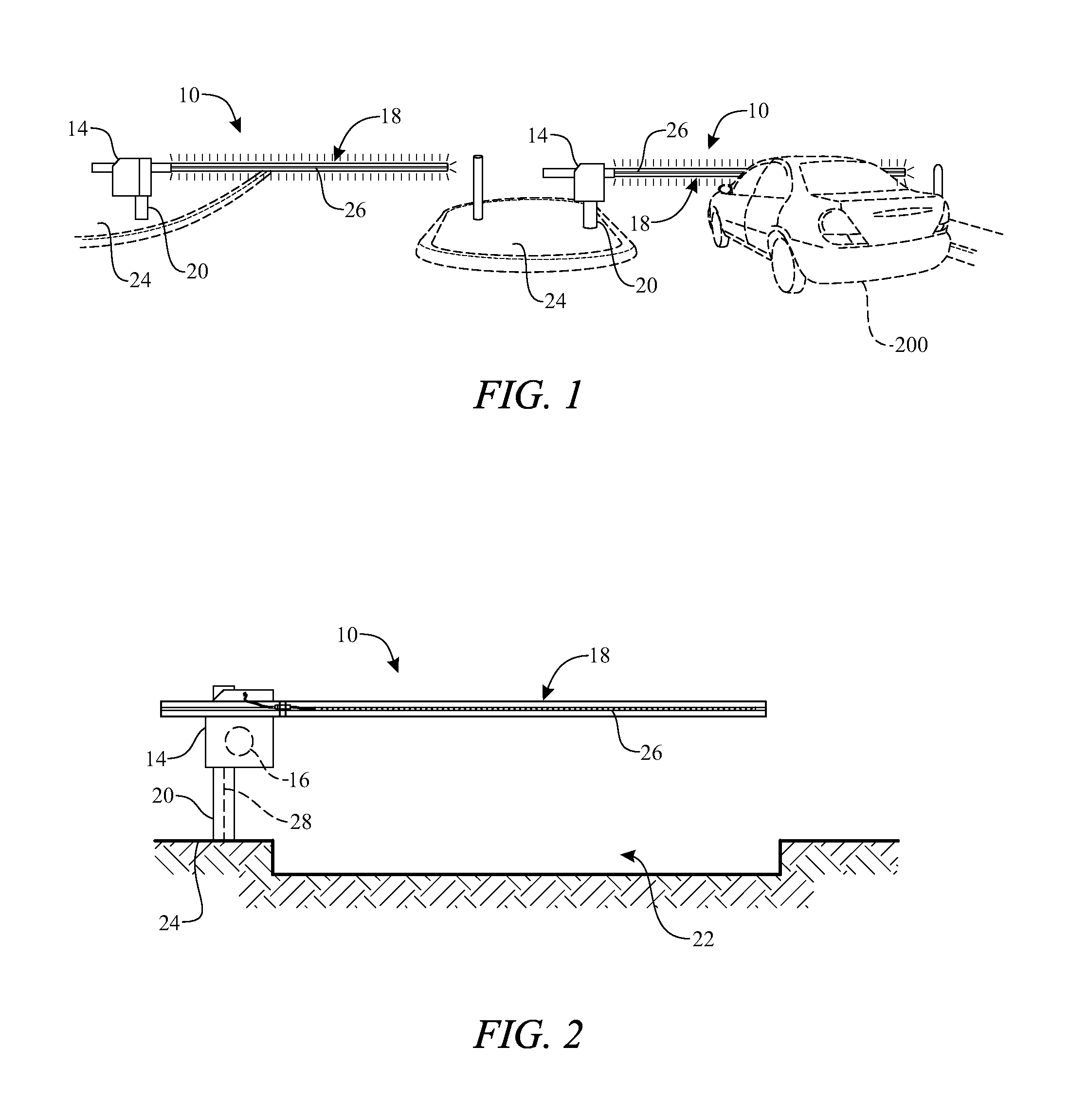 Vehicle barrier system with illuminating gate arm and method