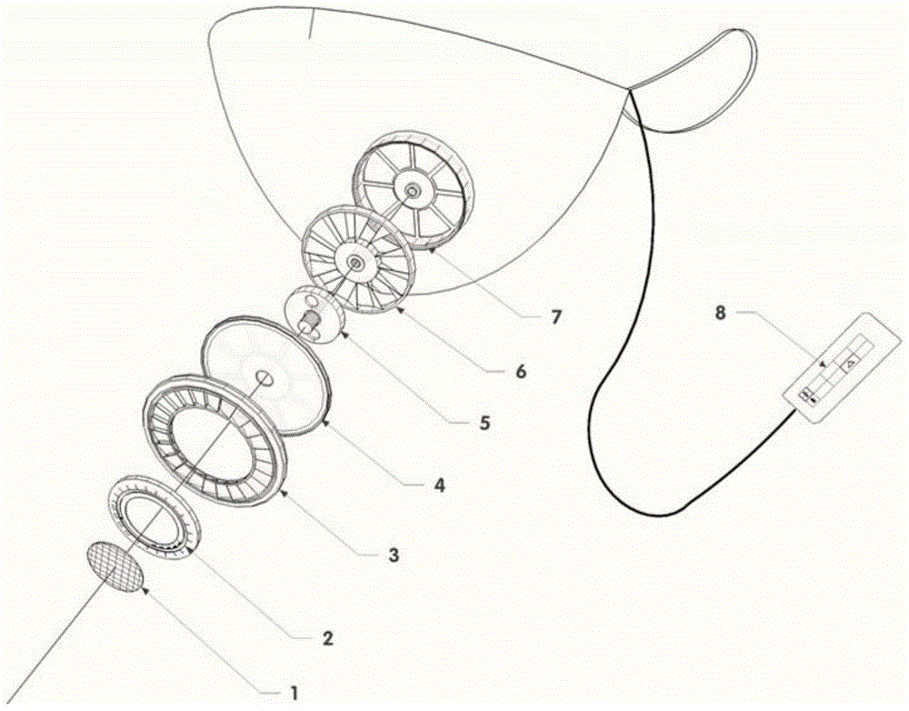 A kind of dust-proof mask with intelligent breathing ring