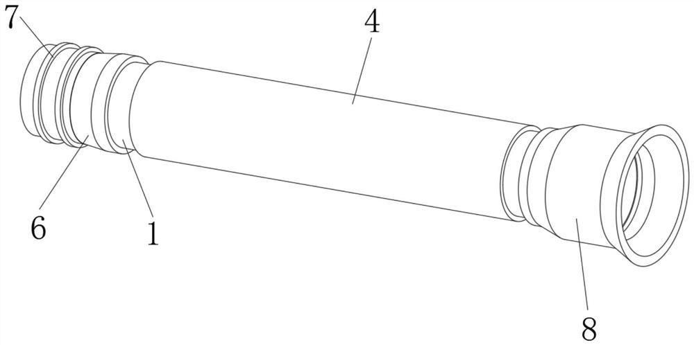 A prestressed steel cylinder concrete pipe