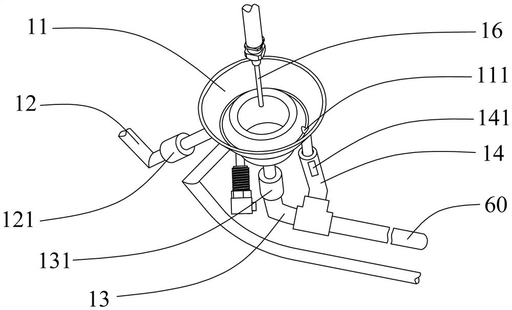 A urine testing device