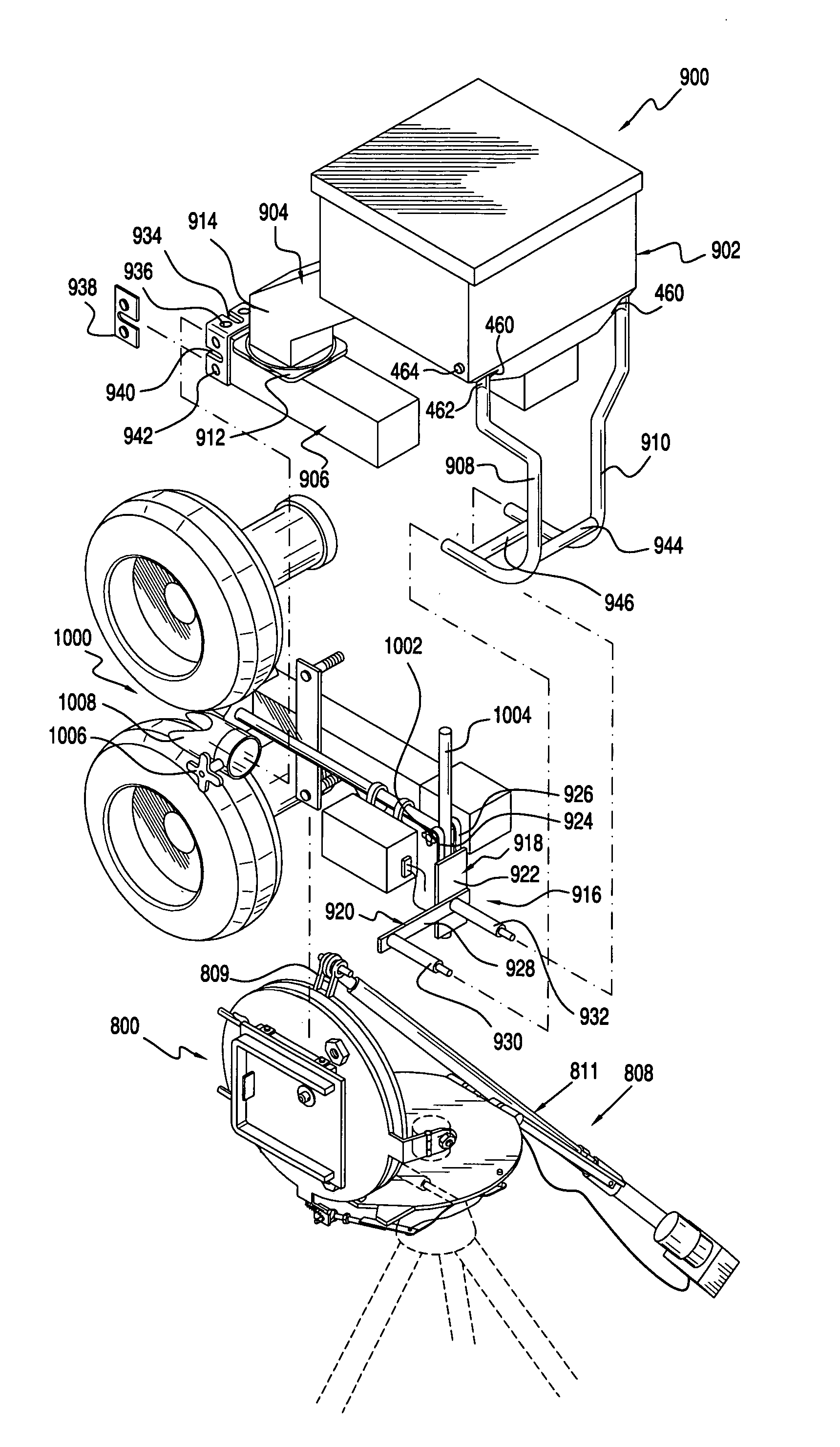 Automatic ball throwing device, directing device therefor and method of making an automatic ball throwing device