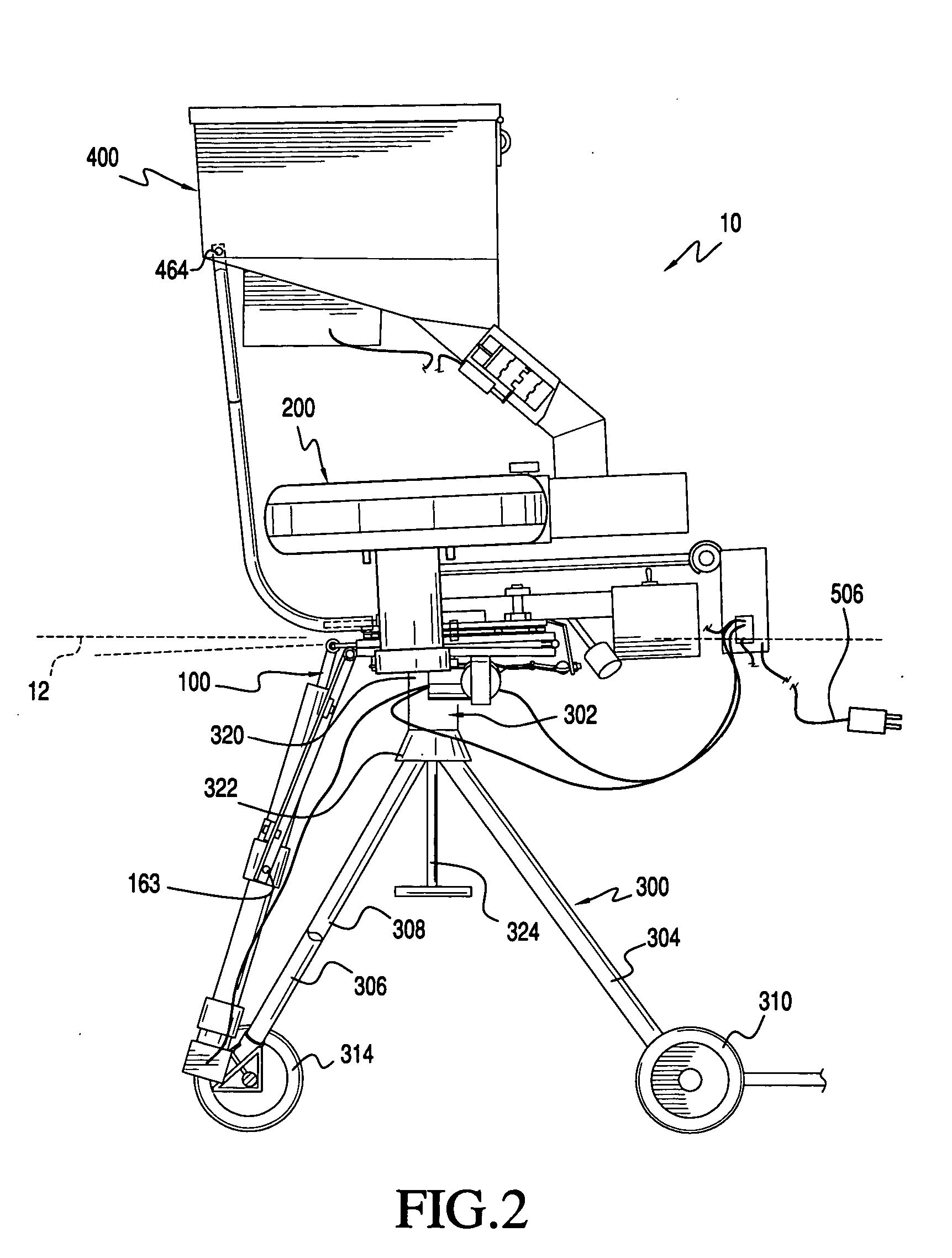 Automatic ball throwing device, directing device therefor and method of making an automatic ball throwing device