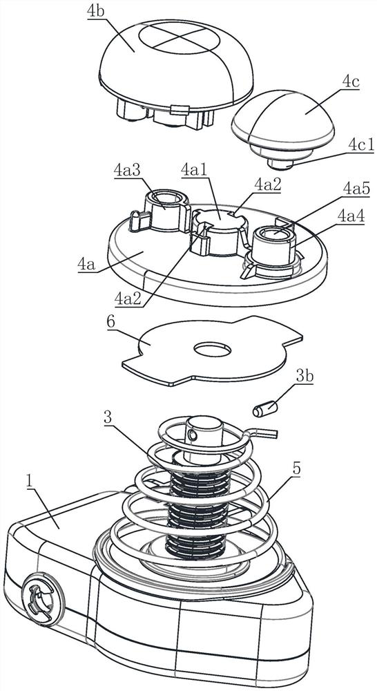 Lifting type massage head and waist massage device with massage head