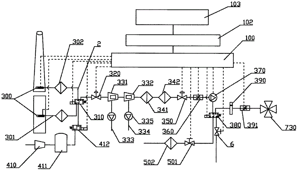 On-line monitoring system and analysis method for volatile organic compounds