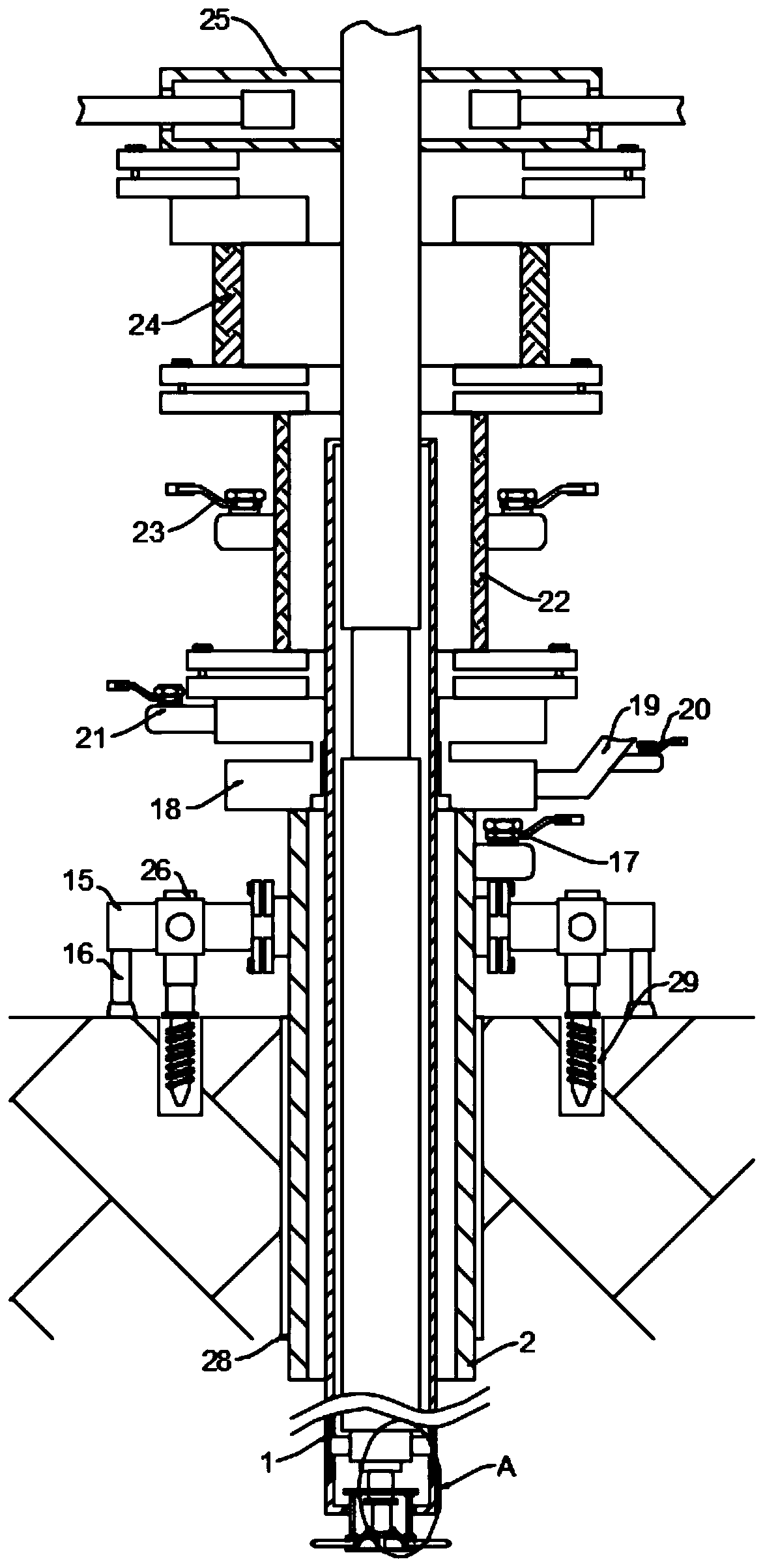 Mine look-ahead water exploring orifice outburst prevention and blowout prevention joint water control device