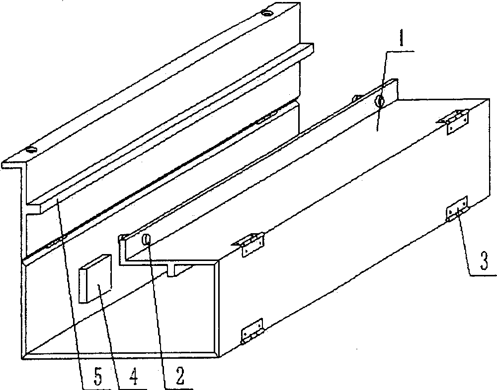 Die in use for molding component of concrete filled double thin wall