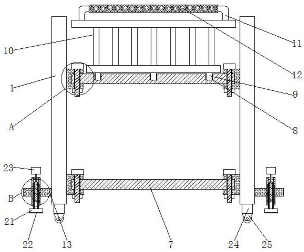 Scaffolding with protective function for building construction