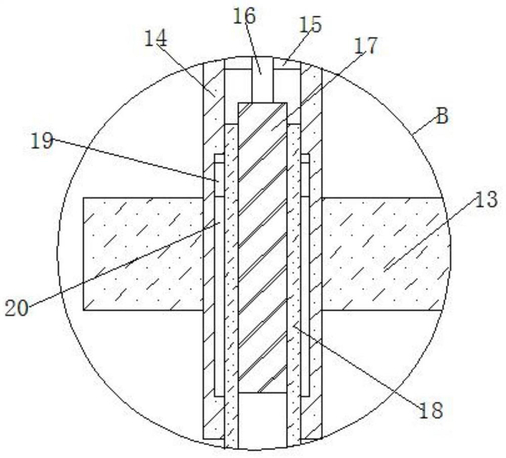 Scaffolding with protective function for building construction