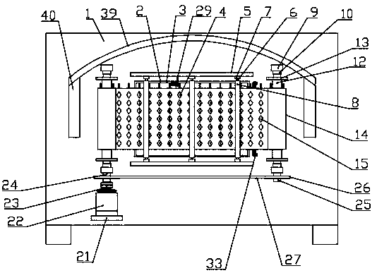 Anti-dust device for outdoor unit of air energy water heater