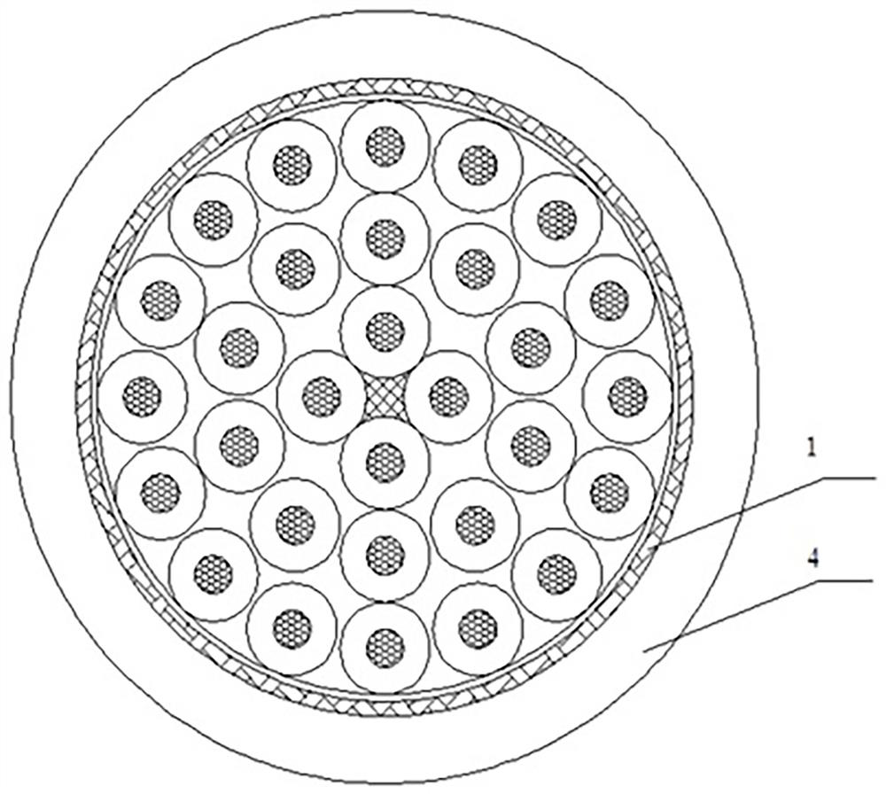 Environment-friendly flame-retardant cold-resistant wear-resistant cable and manufacturing method and application thereof