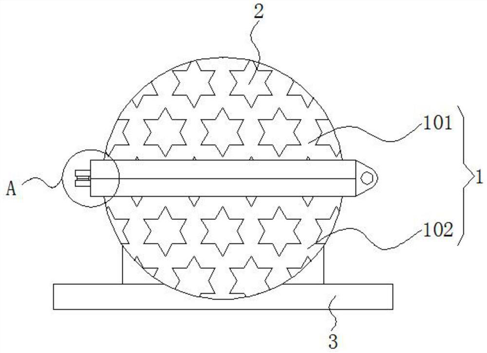 Wormwood and acorus calamus aromatherapy ball and production device thereof