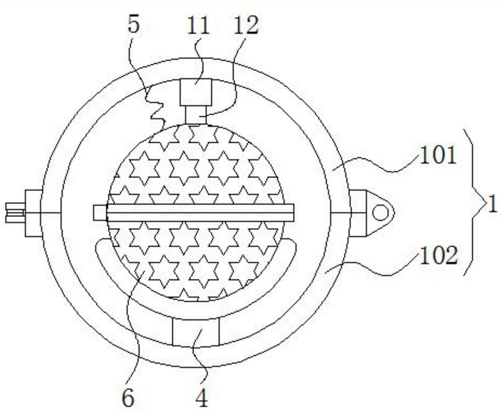 Wormwood and acorus calamus aromatherapy ball and production device thereof