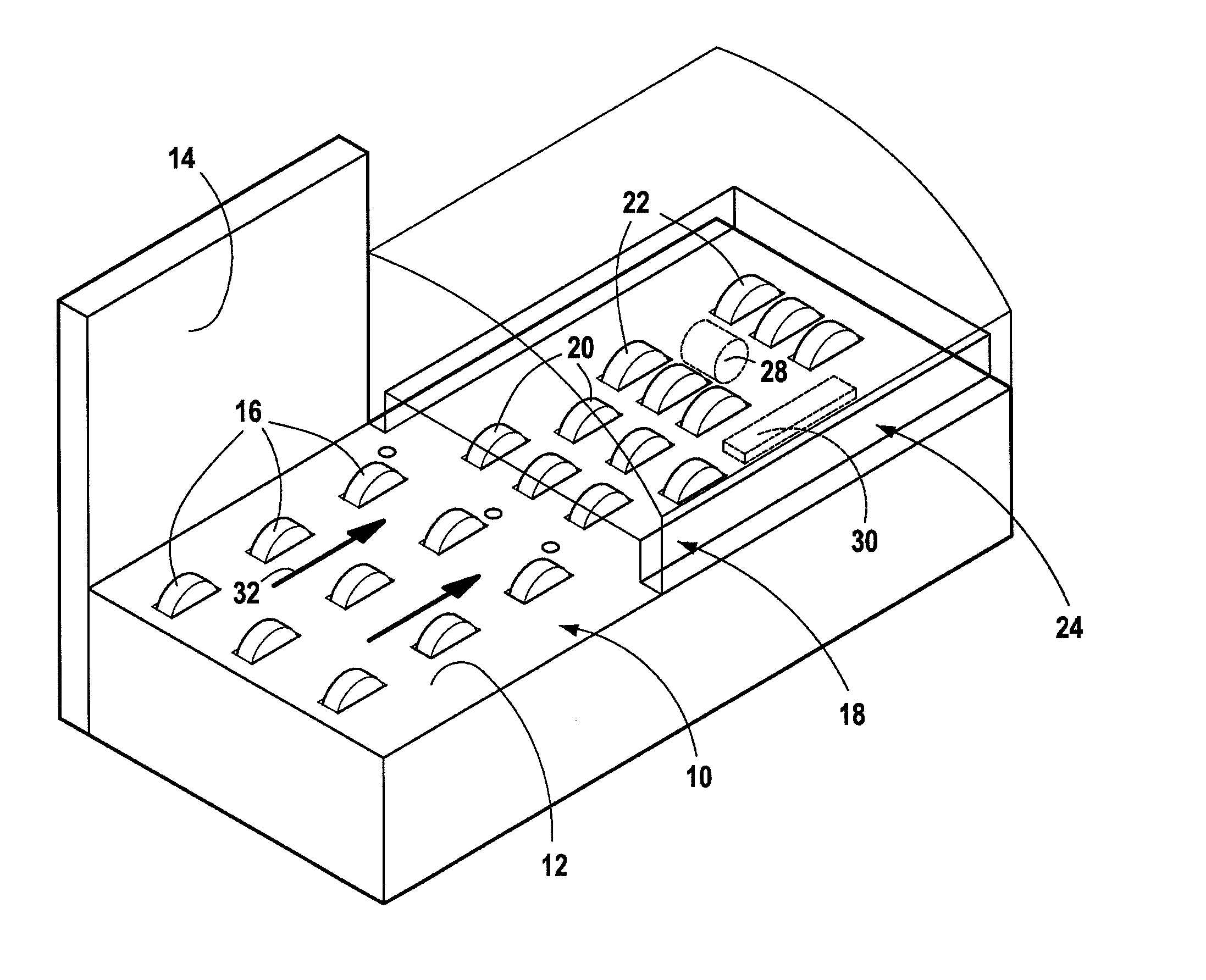 Feed device with improved envelope separation