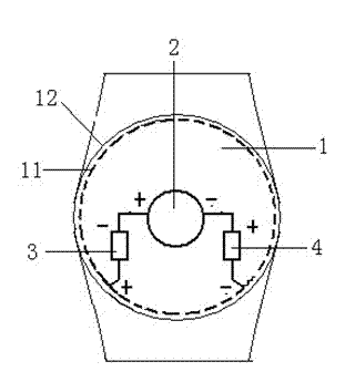 Electrostatic elimination wrist watch