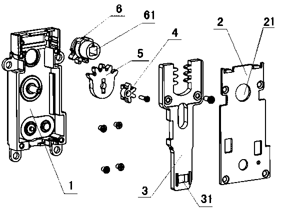 Push-pull unlocking mechanism for electronic lock