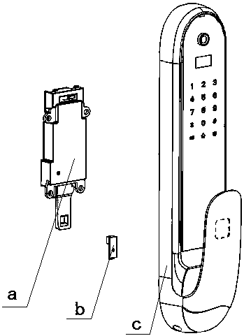 Push-pull unlocking mechanism for electronic lock