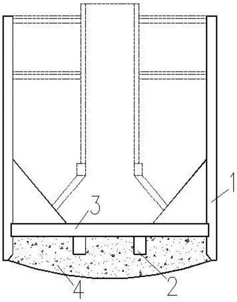 #-shaped reinforced open caisson for soft soil geological rotational flow tank and construction method