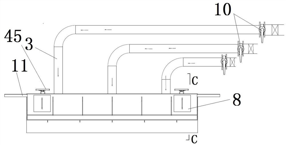 Cloth and water distributor of flat plate filter and flat plate filter