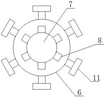 Portable small-size accumulated snow sweeping device