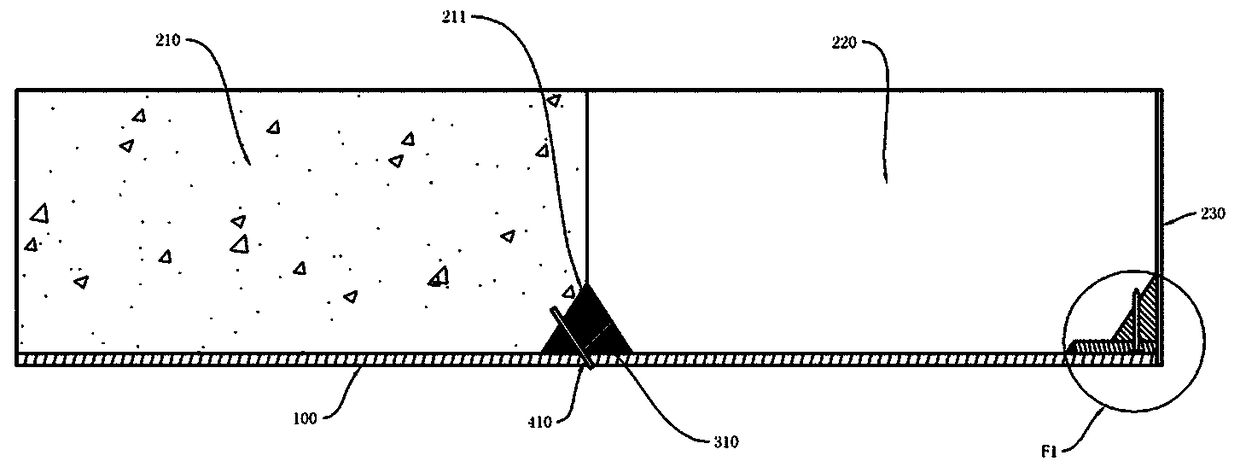 V-shaped seam forming device and technology thereof