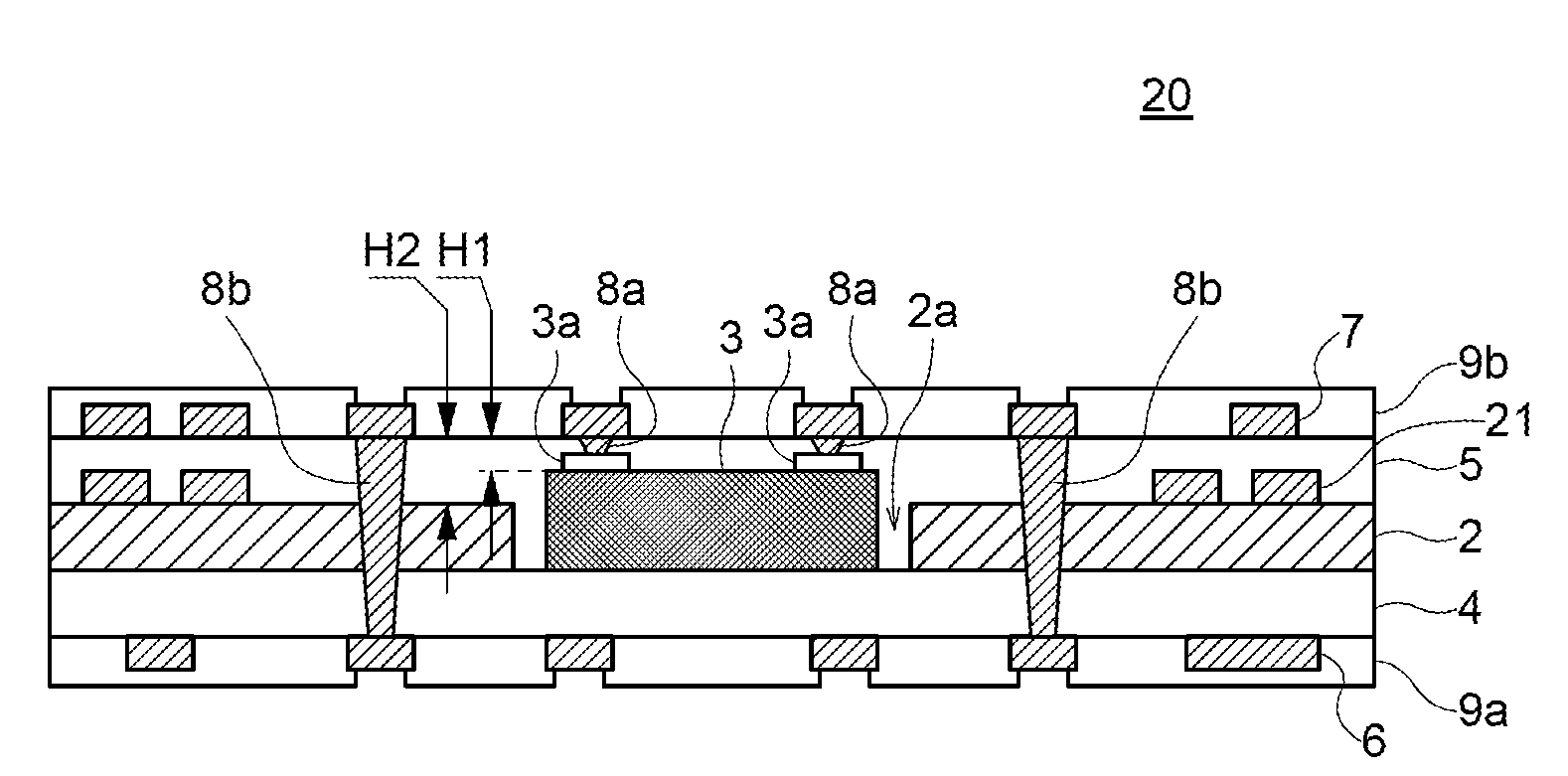 IC embedded substrate and method of manufacturing the same