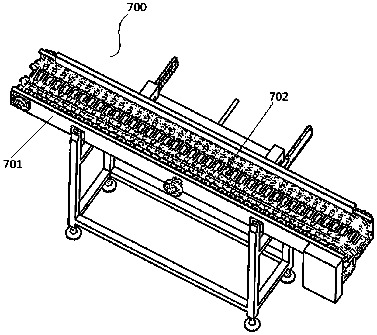 Numerical control servo machining system for gas separation pipes of combustor