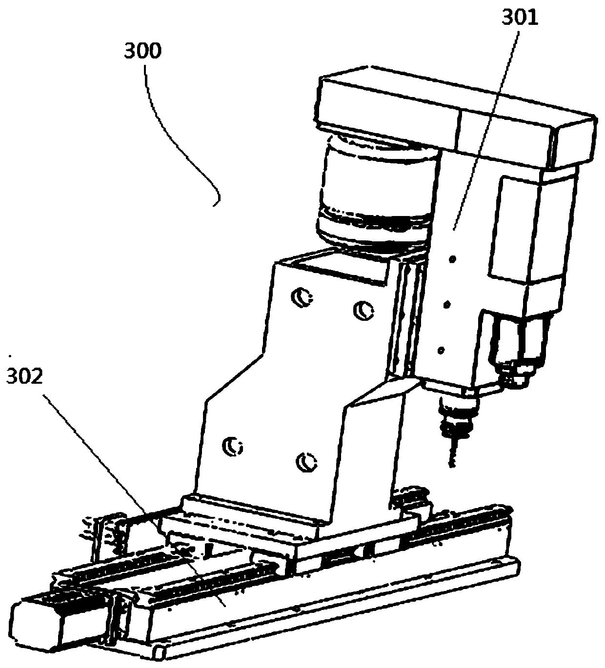 Numerical control servo machining system for gas separation pipes of combustor