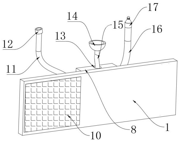 Nasal cavity cleaning device for pneumology department and cleaning method thereof