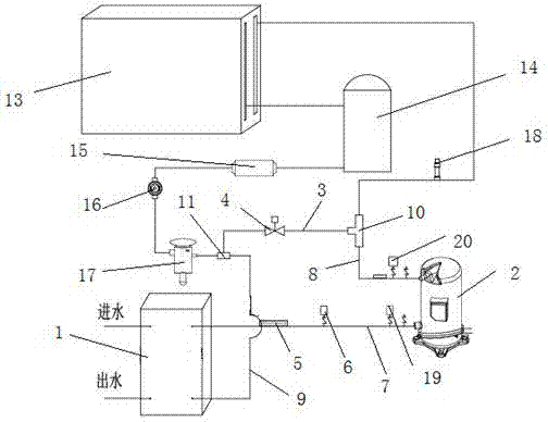 Cold water air conditioner system