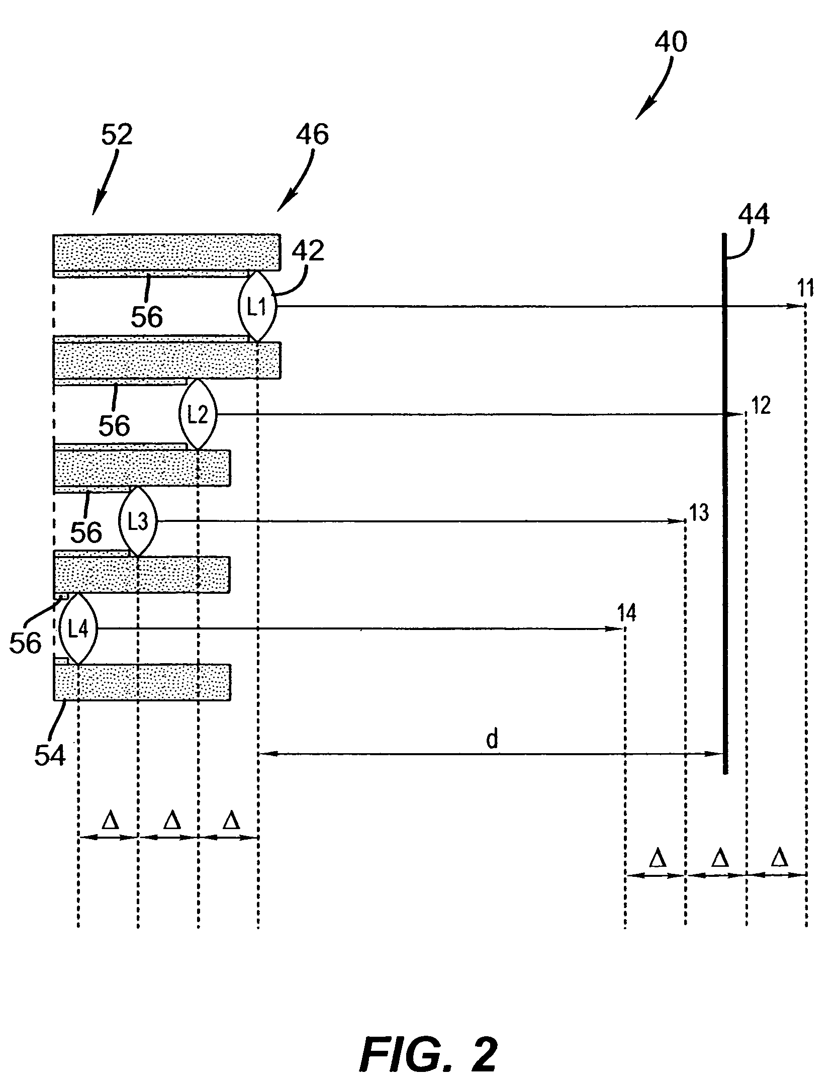 Lens array assisted focus detection