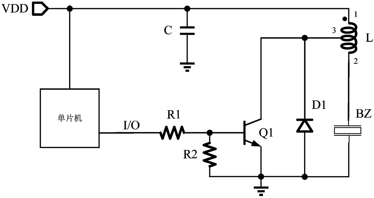 Buzzer driving circuit and corresponding buzzer driving method