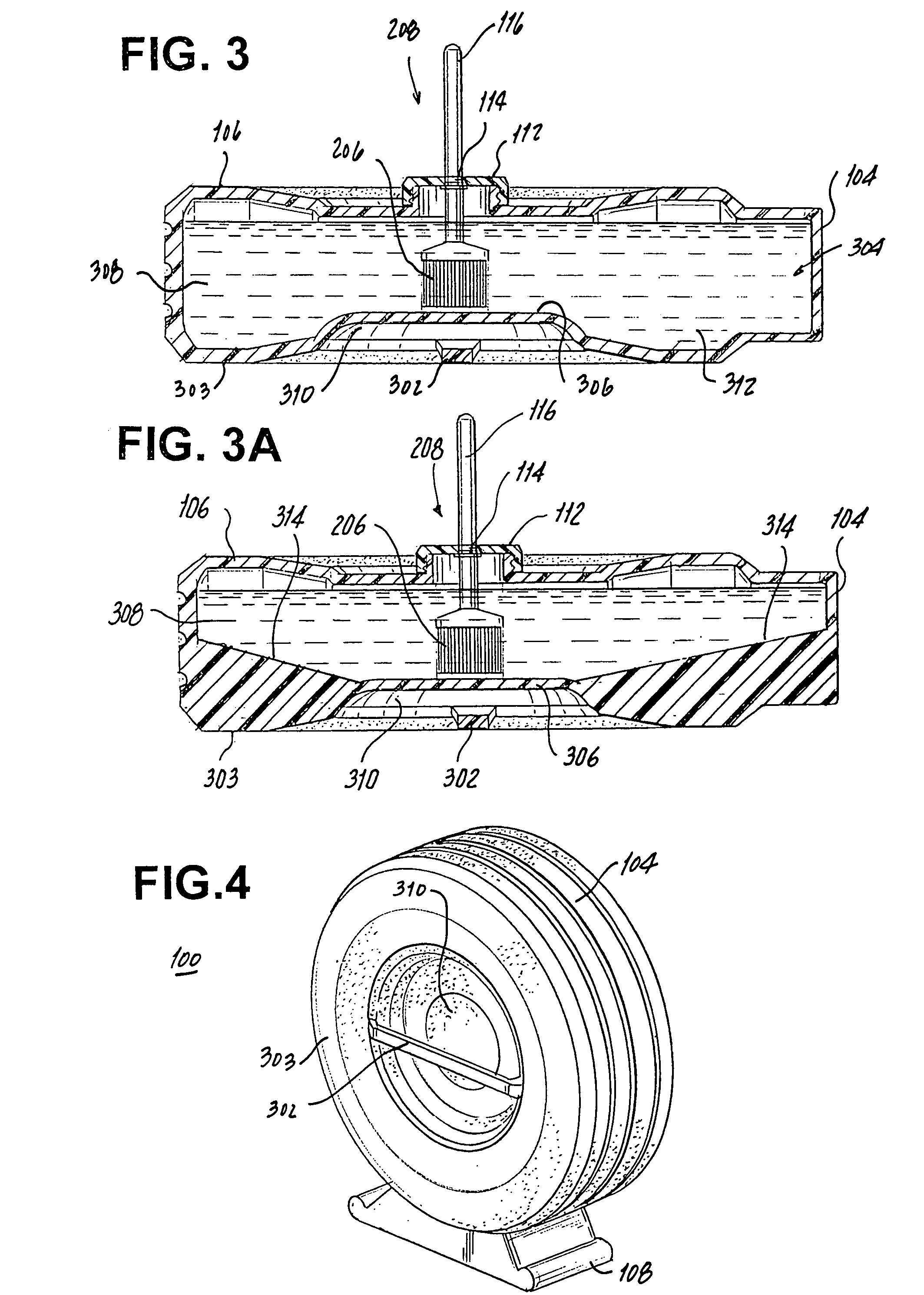 Fluid container with integral brush