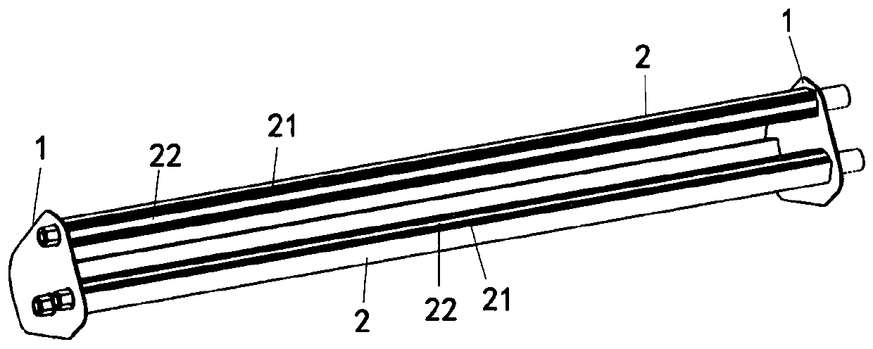 Lamp tube device used for lamp box of color selector