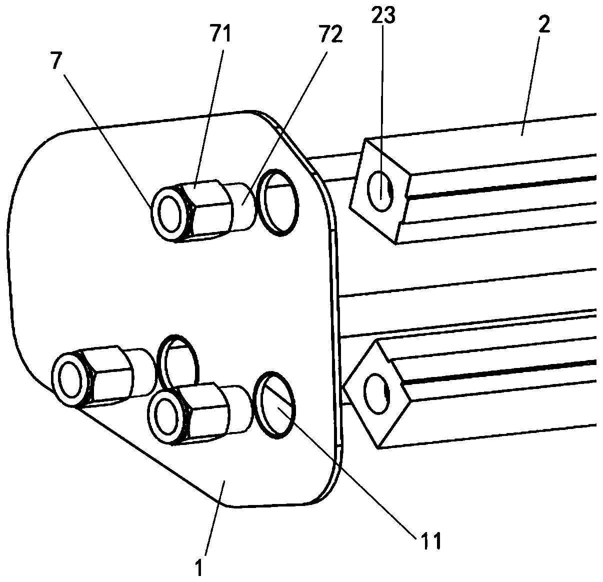 Lamp tube device used for lamp box of color selector