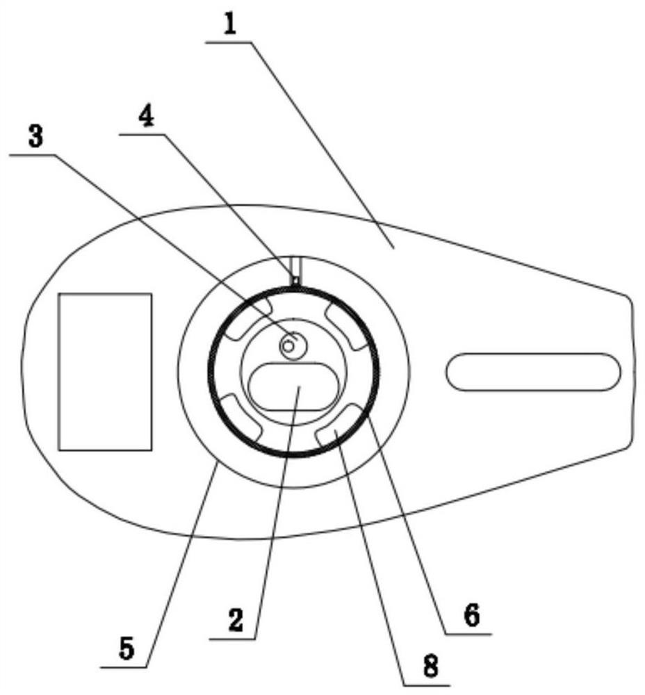 Sealing mode for bottle body of one-way valve of automatic liquid discharging machine