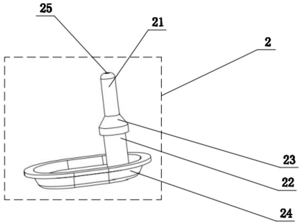 Sealing mode for bottle body of one-way valve of automatic liquid discharging machine